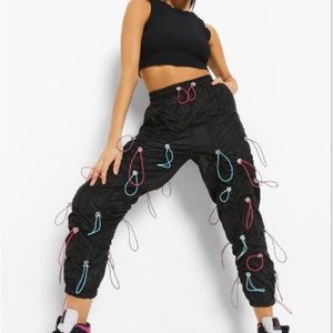 MULTI BUNGEE CORD DETAIL JOGGERS